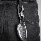 Tisur Titanium Keychain Carabiner Clip, Key Fob Holder, Quick Release D Ring Keychain Heavy Duty Bottle Opener Keychain Car Key