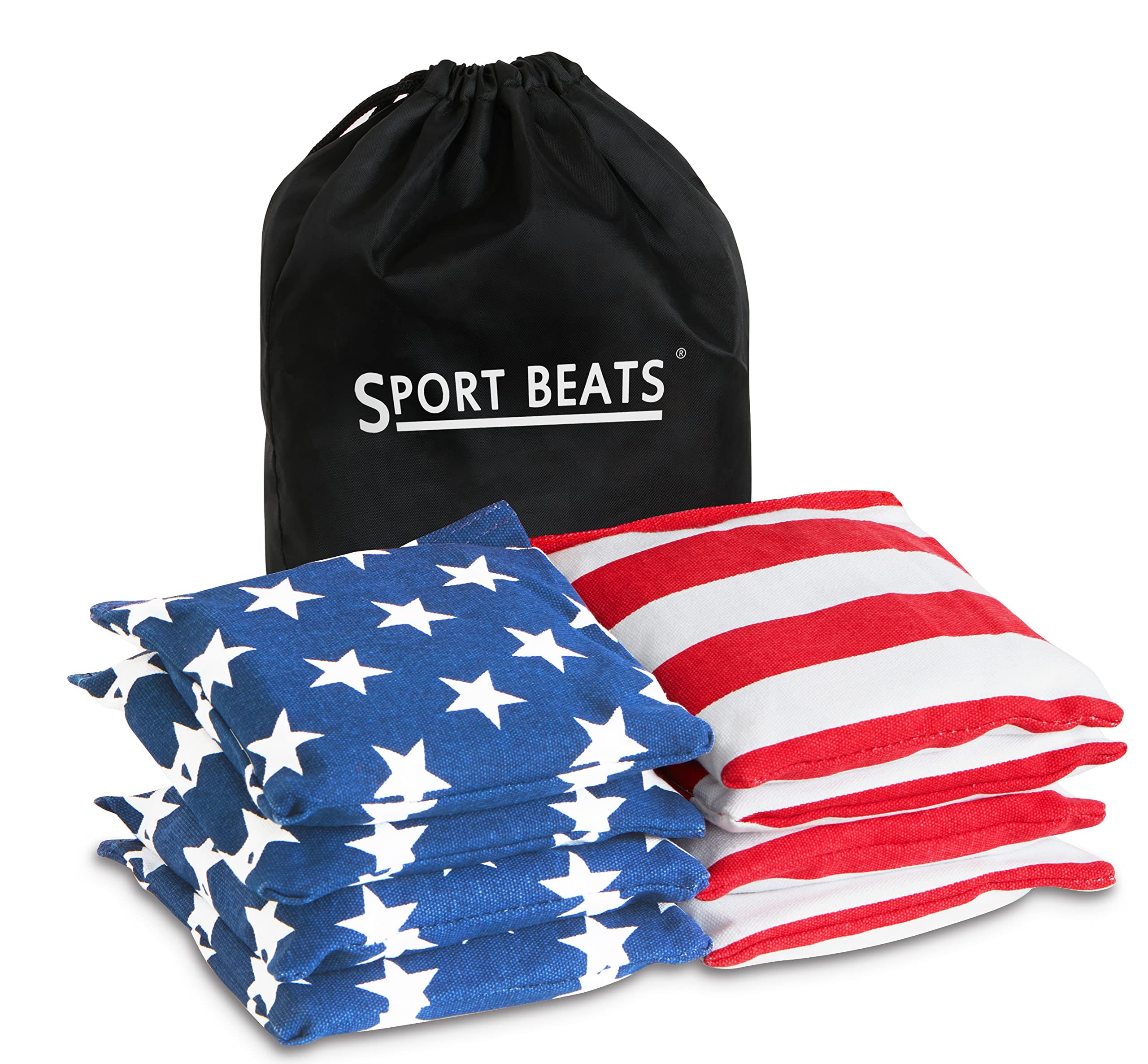 Cornhole Bags All Weather Set of 8 for Cornhole Toss Games-Regulation Weight & Size
