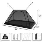 Mobihome Mosquito Net With Protable Bag, Ultralight No-See-Um Breathable Mesh Screen Tent With Waterproof Floor, Compact For Out