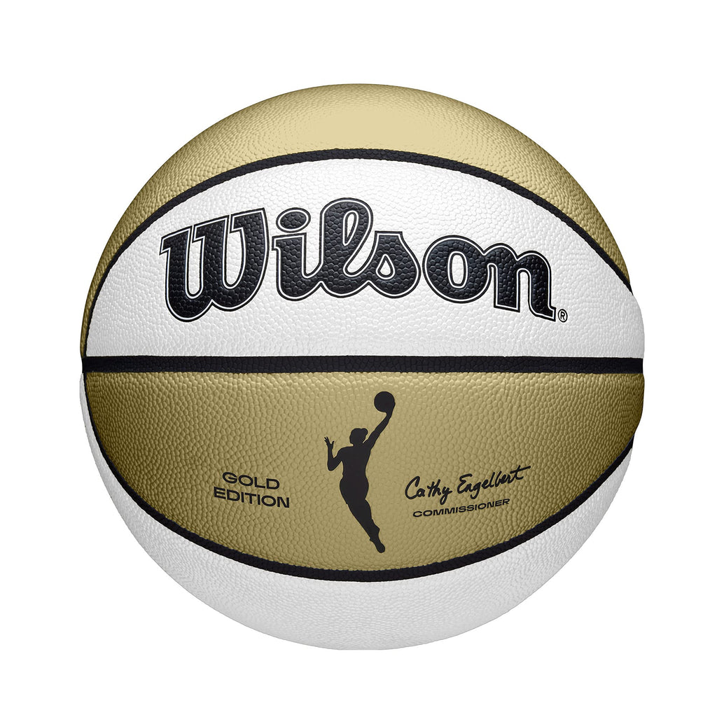 Wilson Wnba Commemorative Series Gold Edition Basketball - Size 6 - 28.5'', Gold/White