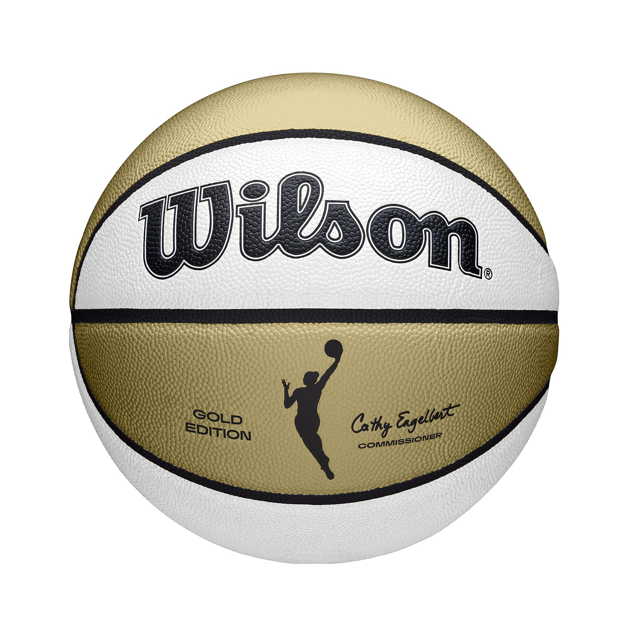 Wilson Wnba Commemorative Series Gold Edition Basketball - Size 6 - 28.5'', Gold/White