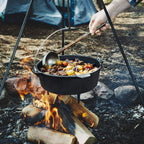 Uno Casa 6Qt Cast Iron Camping Dutch Oven With Lid Lifter And Storage Bag - Cast Iron Dutch Oven Pot With Lid, Cast Iron Camping