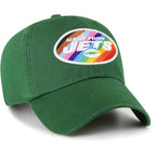 47 Men'S Green New York Jets Pride Cleanup Adjustable Hat