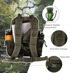 Hannibal Tactical 30L Molle Assault Pack, Tactical Backpack Military Army Camping Rucksack With Bottle Holder, 3-Day Pack, Olive