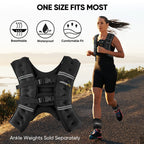 APEXUP 25lbs Weighted Vest Men Women, Weight Vest for Women Workout Equipment for Strength Training Running (Black)
