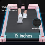 Black Lord 4 In 1 Walking Pad With Handle Bar, 2.7 Hp Quiet Foldable Under Desk Treadmill W/Bluetooth Speaker, Small Portable Ru