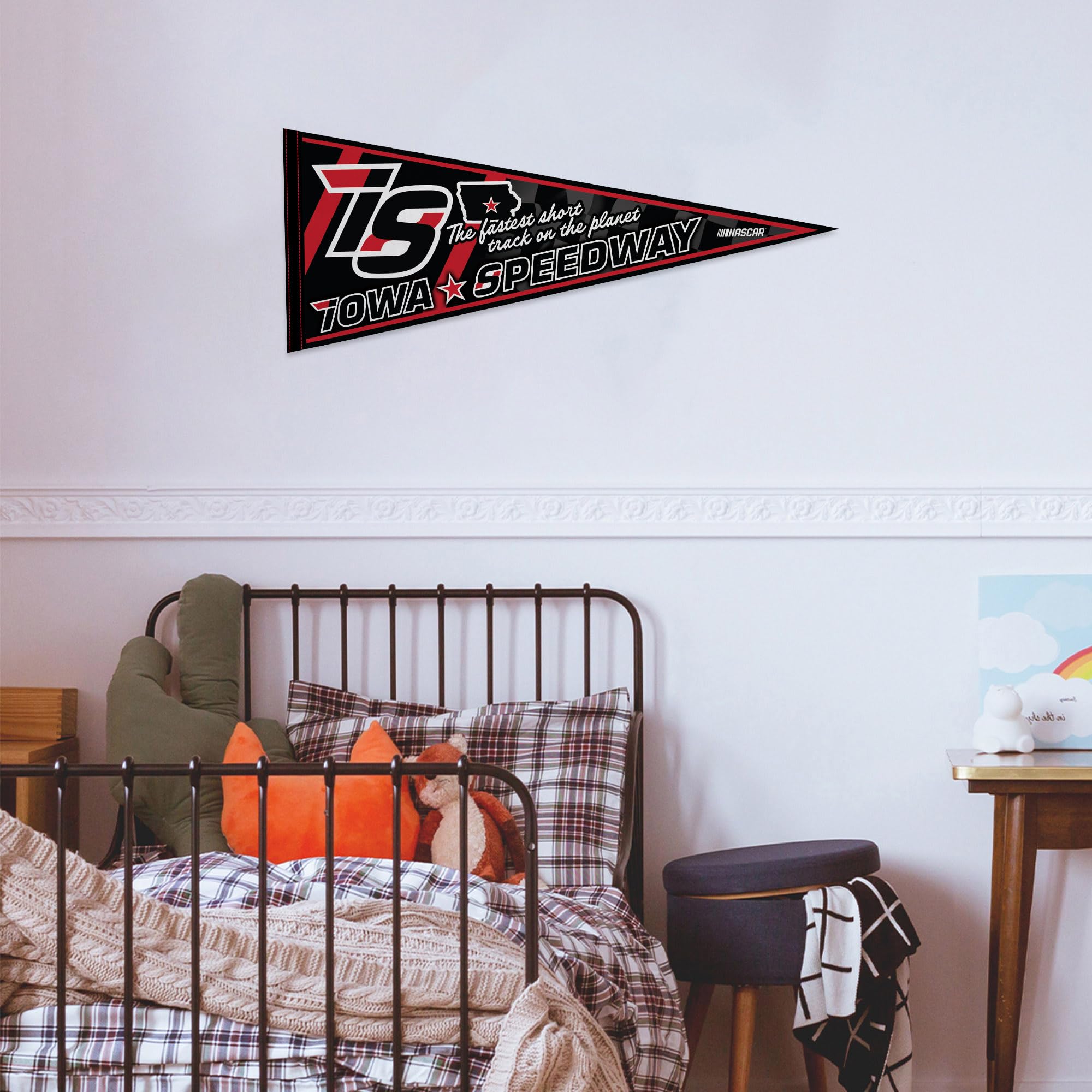 Rico Industries Nascar Racing Iowa Speedway 12'' X 30'' Felt Wall D  Cor Pennant - Great For Home/Bed Room/Man Cave D  Cor