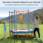 12Inch Trampolines Wind Stakes Heavy Duty U Type Sharp Ends Safety Ground Anchor Galvanized Steel For Soccer Goals, Camping Tent