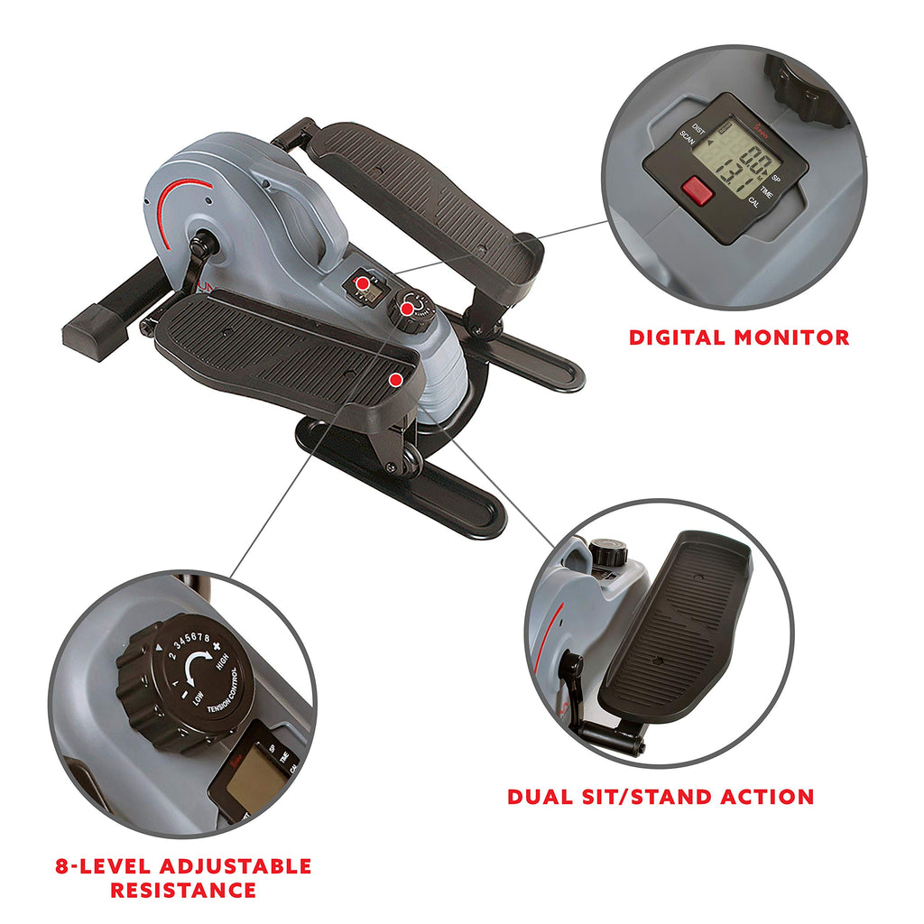 Sunny Health & Fitness Portable Stand Up Elliptical - Sf-E3908