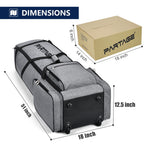 Partage Golf Travel Bag With Wheels,Golf Travel Case For Airlines, 600D Heavy Duty Oxford -Gray