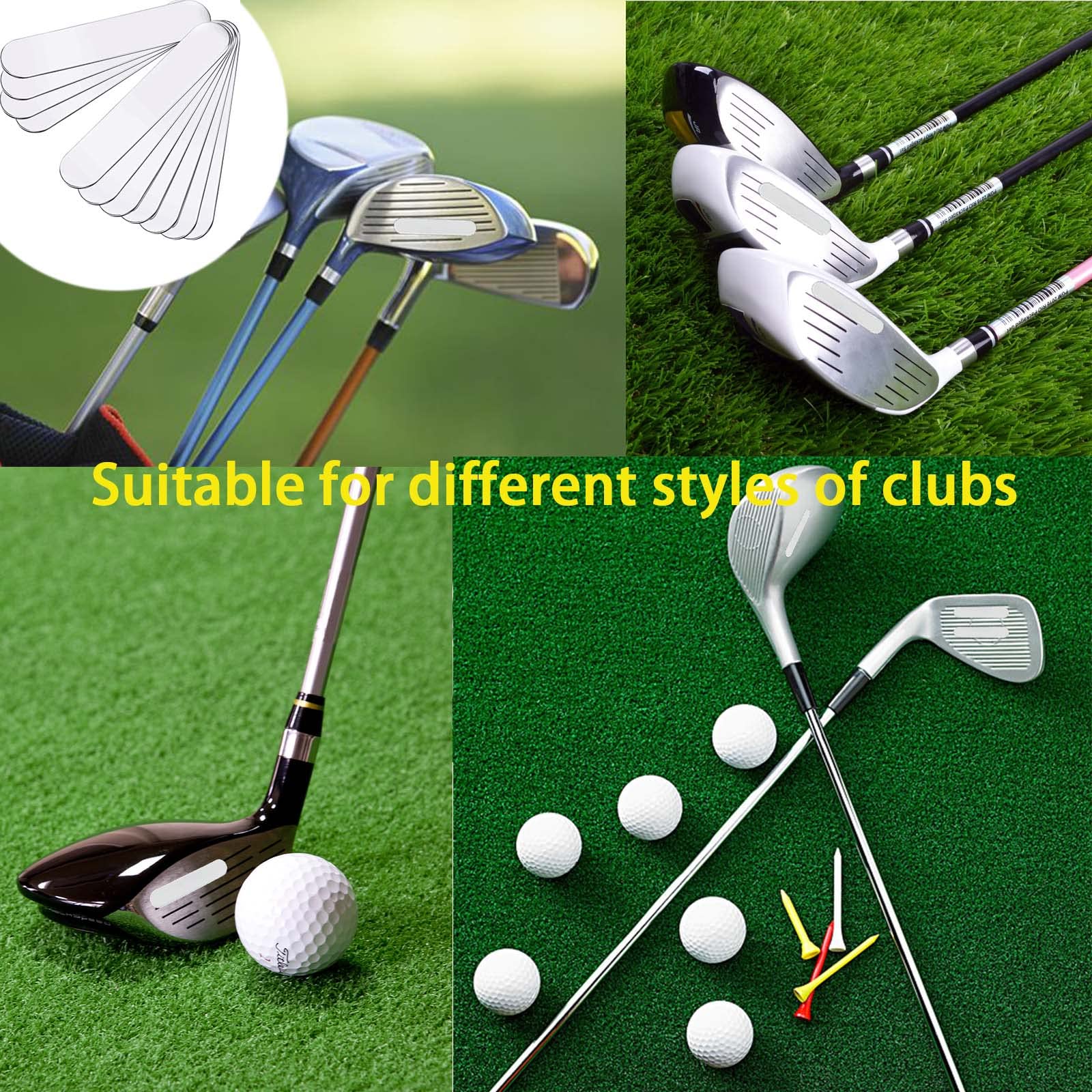 10 Pcs Golf Weighted Lead Golf Weighted Lead Pieces For Adding Swing Weight, Golf Weighted Strips Golf Adhesive Lead Tape Strips