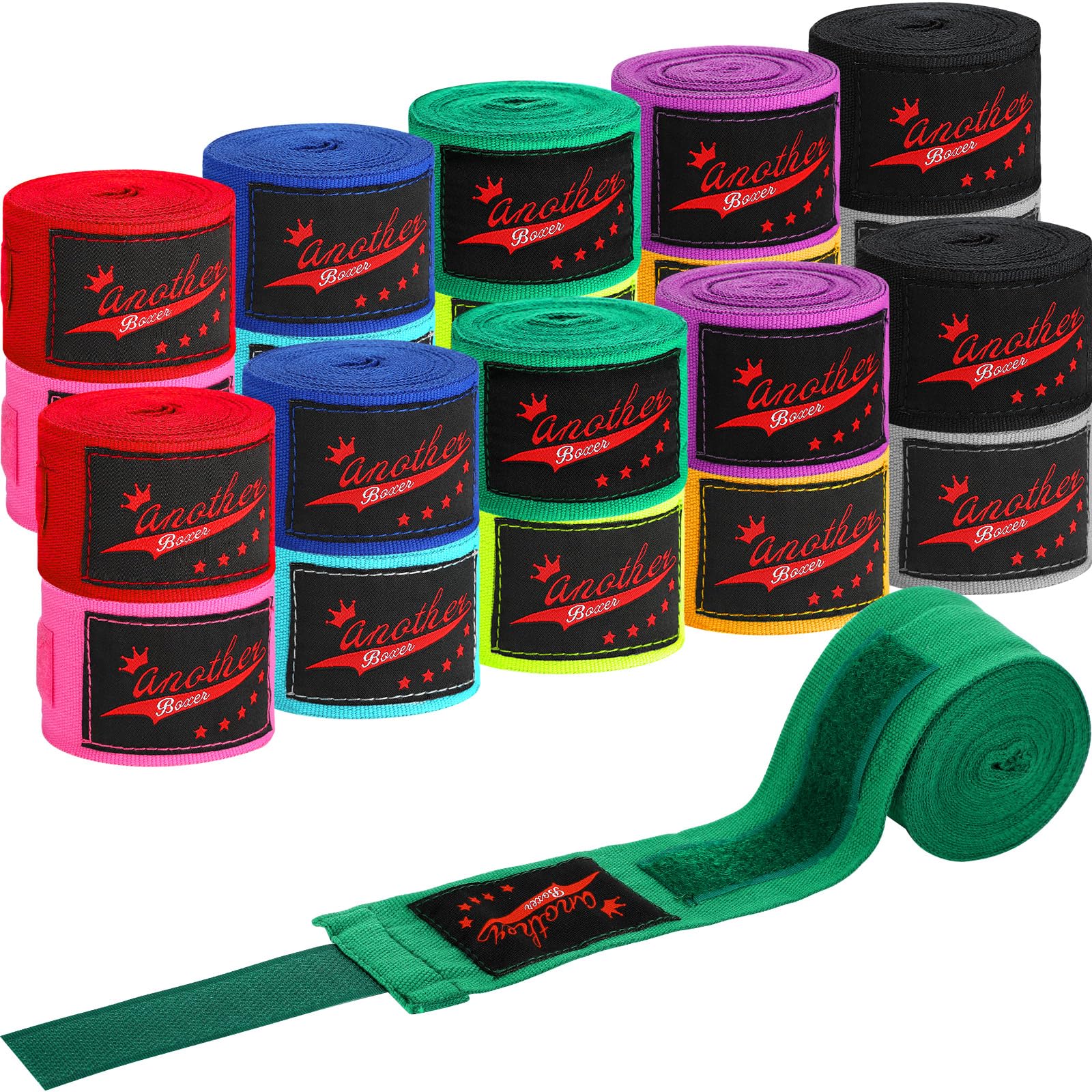 Lenwen 10 Pairs 120 Inch Boxing Wraps Bulk Mexican Style Hand Wraps Boxing Gloves Muay Thai Mma Boxing Hand Wraps For Men Women 