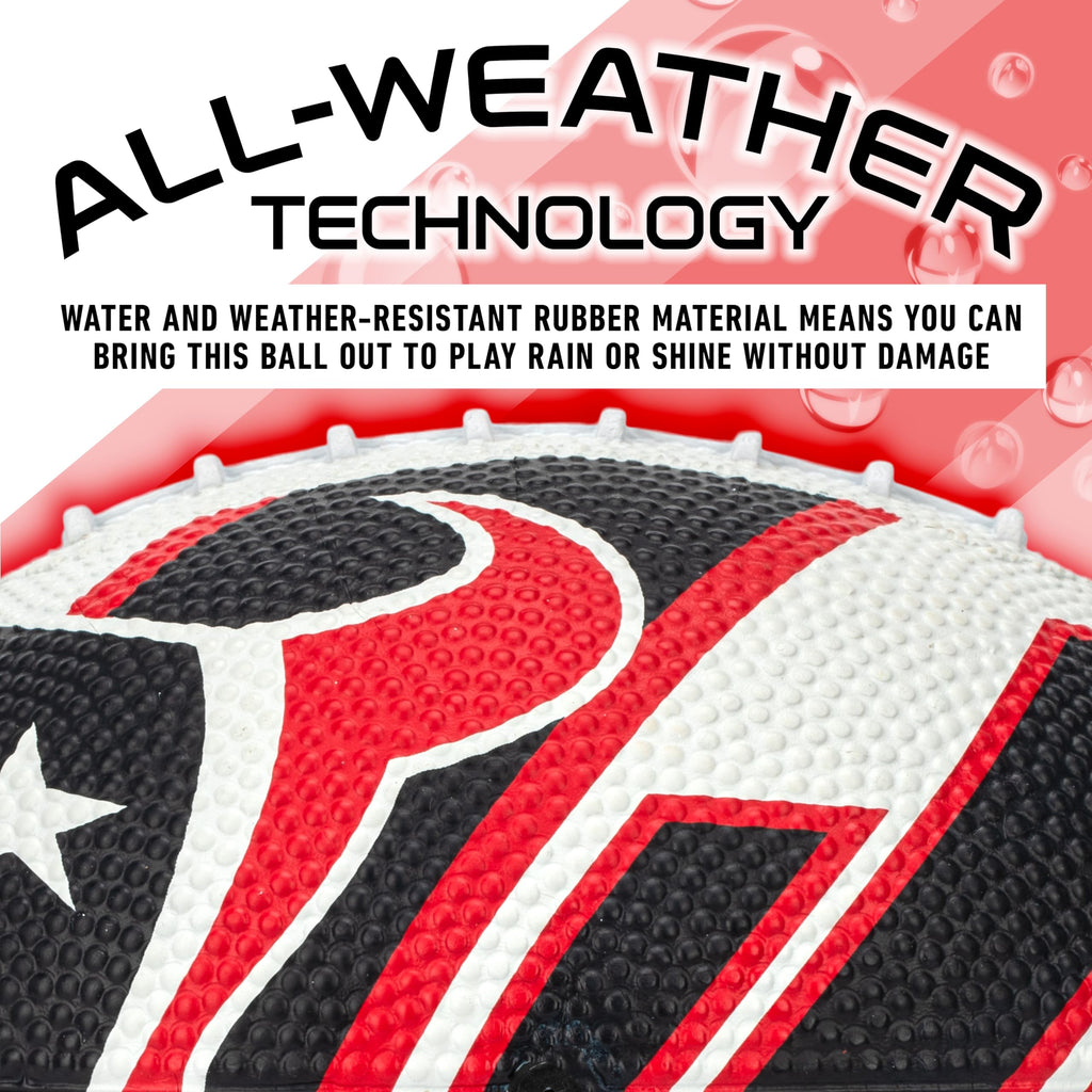 Franklin Sports Nfl Houston Texans Football - Youth Football - Mini 8.5'' Rubber Ball - Perfect For Kids - Team Logos And Colors