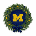 Rico Industries Ncaa Michigan Wolverines Wreath Shape Cut Pennant - Home And Living Room D  Cor - Soft Felt Ez To Hang, 18X0.10X
