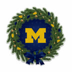 Rico Industries Ncaa Michigan Wolverines Wreath Shape Cut Pennant - Home And Living Room D  Cor - Soft Felt Ez To Hang, 18X0.10X