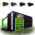 QuickPlay Replay Station XL 4-in-1 Soccer Rebounder Board - Portable Rebound Board for Backyard - Dual Surface, Dual Angle Socce
