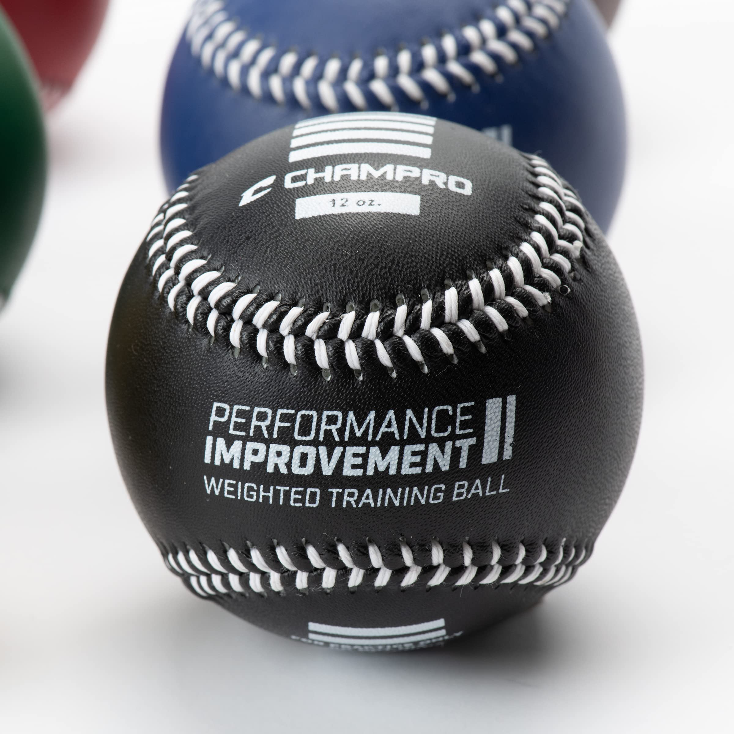Champro Training Baseballs, Set Of 6 (Red/Maroon/Green/Yellow/Blue/Black, 9-Inch)