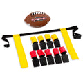 Franklin Sports Flag And Ball Set - Flag Football Belts And Football For Kids - Full Youth Flag Football Set - Includes 2 Flag S