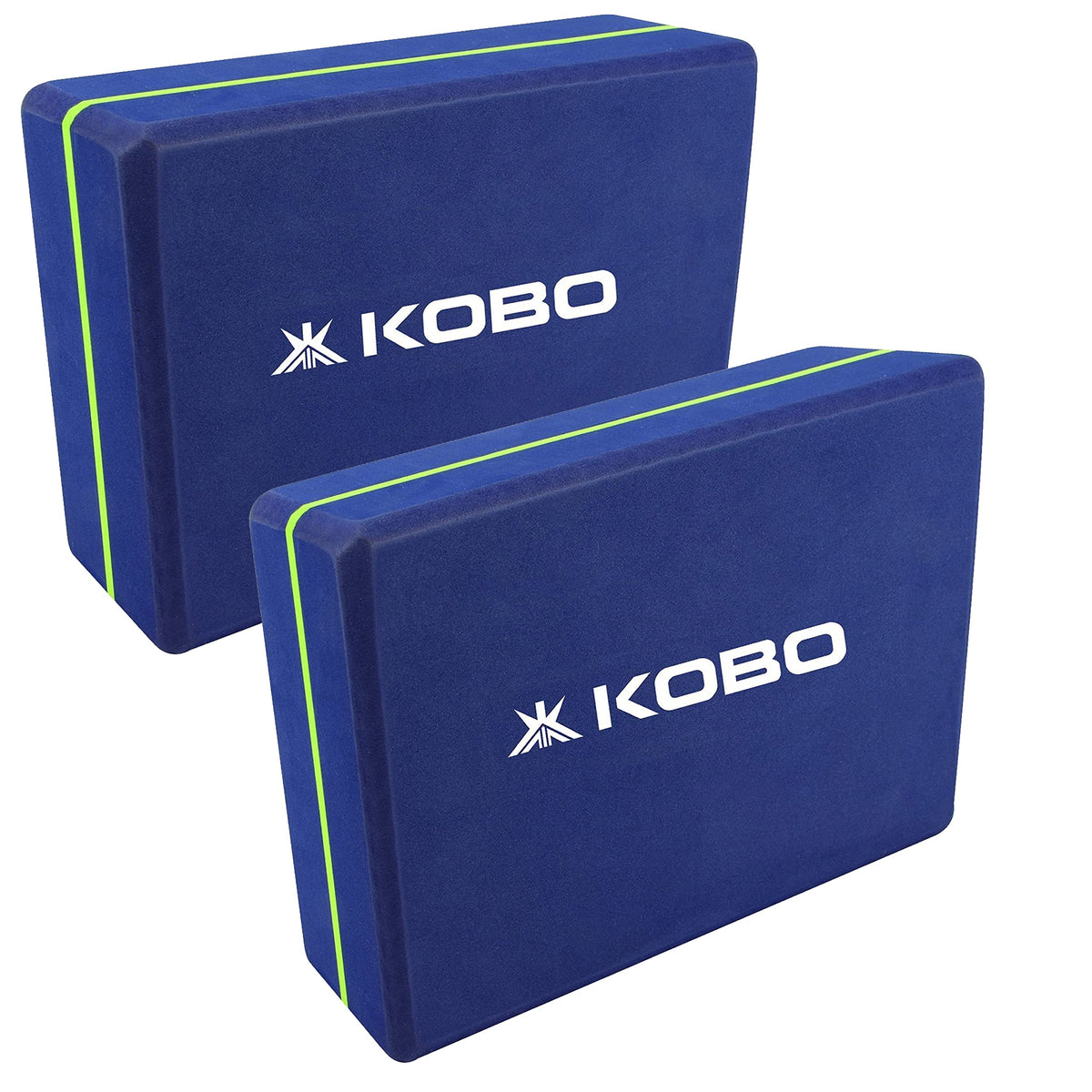 Kobo Yoga Brick (Set Of 2) Foam Material 9inch X 6inch X 3inch Yoga Exercise Blocks Bricks (Imported)