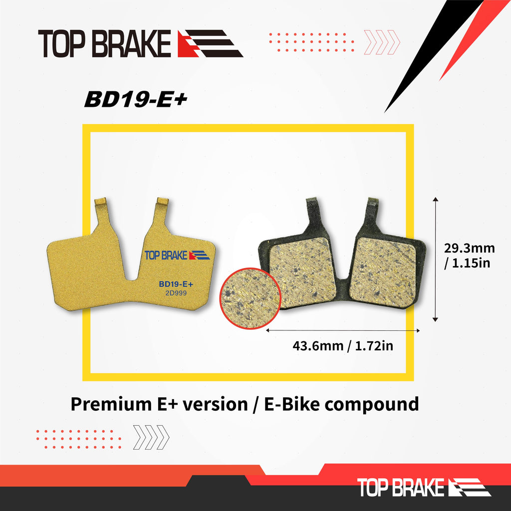 Top Brake Bd19-E+ Disc Bike Brake Pads For Magura 4 Piston Mt5/ Mt7/ Mt5E