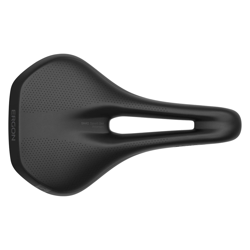 Ergon Smc Sport Gel Women'S Bike Saddle, Ergonomic Seat, Gender Specific Design, Mountain/Trail/Touring, Black Single Tire, Wome