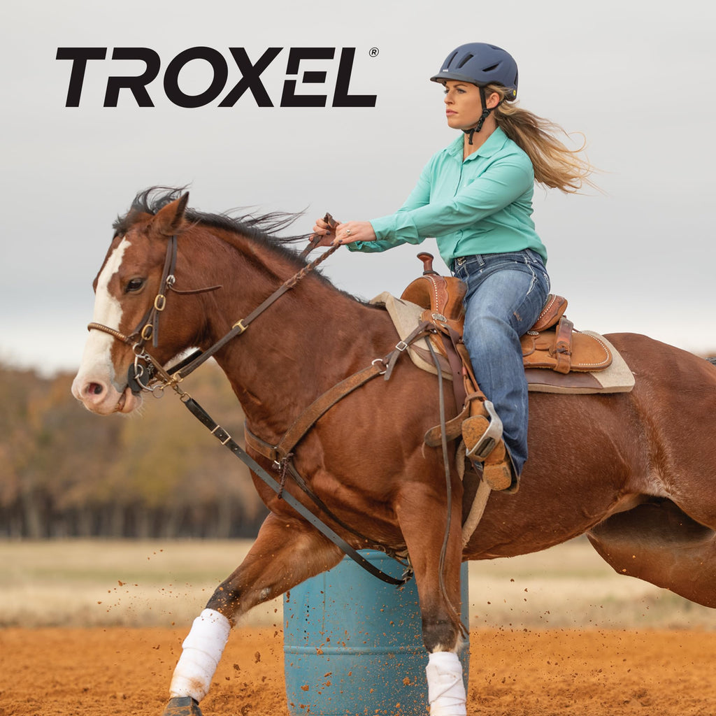 Troxel Terrain MIPS Cooling Horse Riding Helmet, Low-Profile, Micro-Adjustable Design, Horseback Riding Gear, Medium (7-7-3/8),