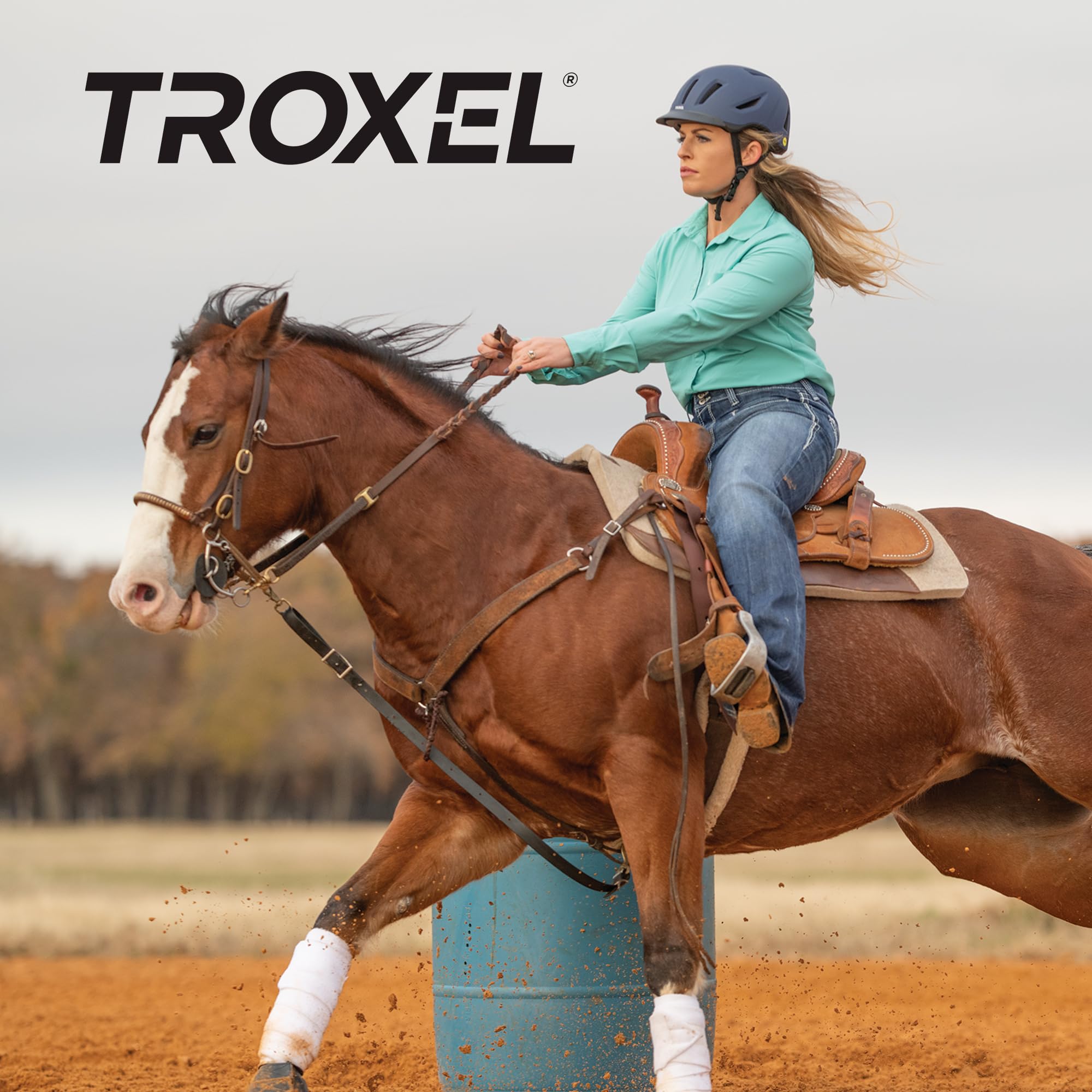 Troxel Terrain MIPS Cooling Horse Riding Helmet, Low-Profile, Micro-Adjustable Design, Horseback Riding Gear, Medium (7-7-3/8),