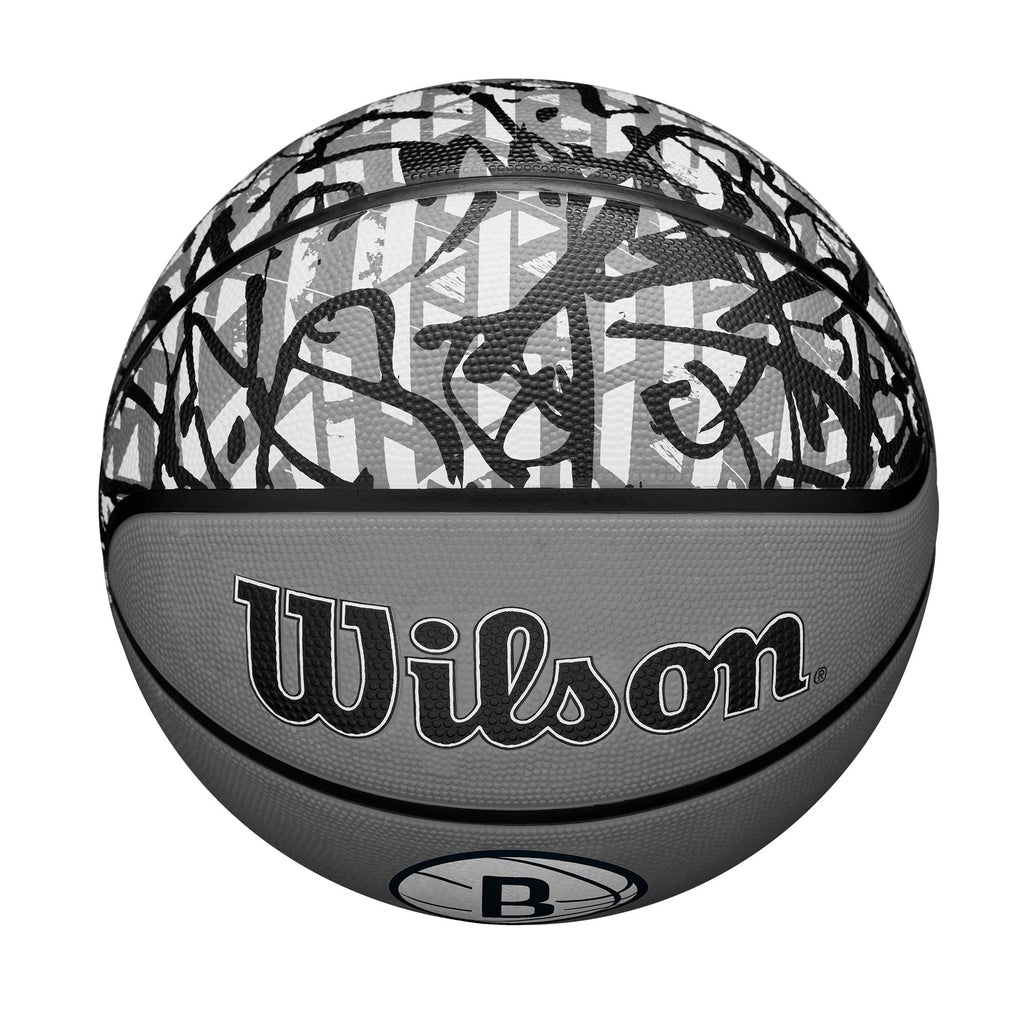Wilson Nba Team Graffiti Basketball - Brooklyn Nets, Size 7-29.5''