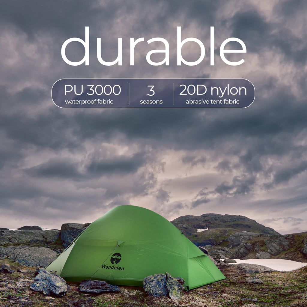 Wandelen Appalachian 2 Person 3 Season Ultralight Waterproof Windproof Tent With Footprint Easy Setup Double Layer Outdoor Tent