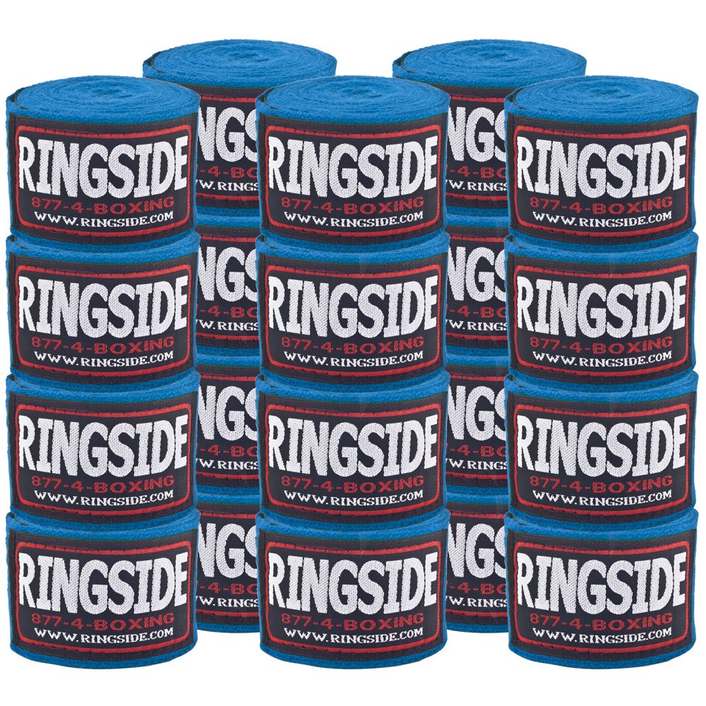 Ringside Cotton Standard Boxing Handwrap (Pack Of 10), Red