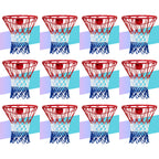 Neijiang Basketball Net Replacement, 2024 Upgrade Thick Professional Basketball Nets Heavy Duty Outdoor, All Weather Anti Whip C