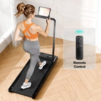 Walking Pad Treadmill, Walking Pad With Handle Bar, 2.5 Hp Under Desk Treadmills For Home Office, 3 In 1 Foldable Treadmills Sup