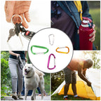 Swatom Aluminum D Ring Carabiner 2 Inch Cilp Small Snap Hook Keychains Carabiners 20Pcs For Camping Traveling Hiking Keyring Out