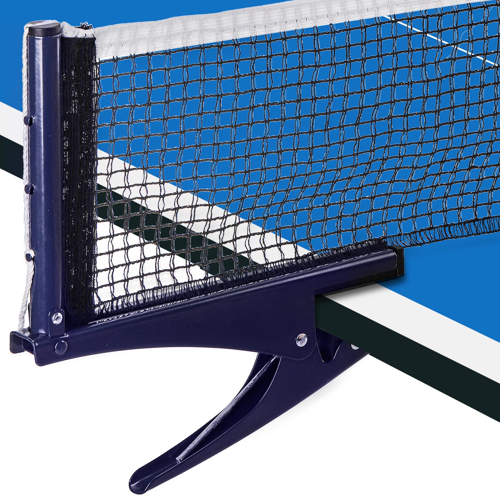 Hbaushun Collapsible Table Tennis Net,Training Competition Professional Ping Pong Net Portable Posts With Adjustable Strength Cl