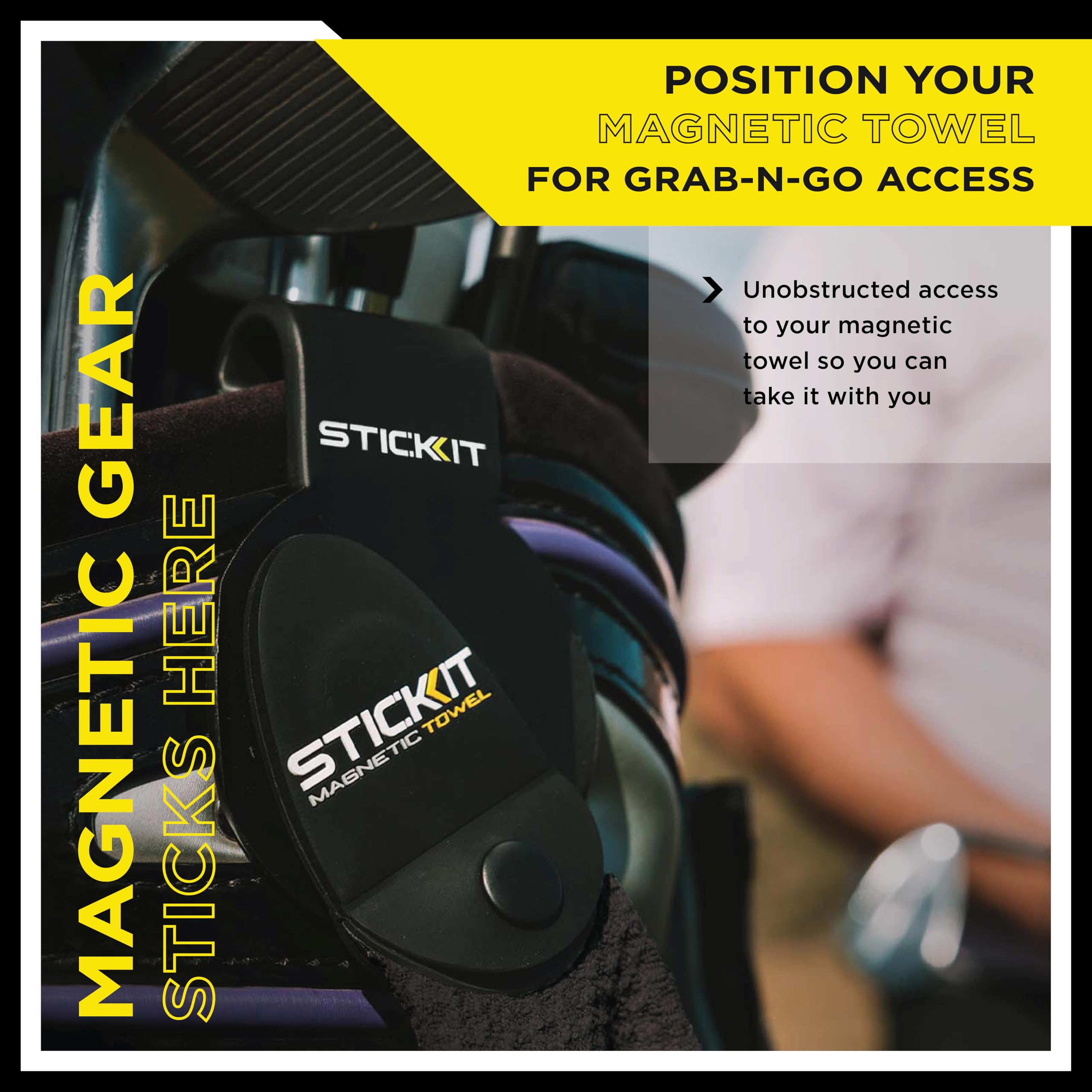 Stickit Golf Bag Metal Landing Pad I Metal Bag Clip For Quick And Easy Use Of Magnetic Golf Gear & Accessories With Convenient P