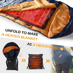 Ayamaya Instant Heated Trekpak For Sleeping Bag, Hammock Underquilts,Heated Camping Blanket - Hot Pocket Wireless Heating Pads W