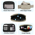 Vorolo Fanny Pack Christmas Gift For Women And Men Crossbody Bag Belt Bag Bum Bag With Adjustable Strap For Sportsblack+Wood Gre