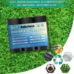 Sailortenx 60 Portable Toilet Bags 100% Compostable 8 Gallon Camping Toilet Bags Use With 5 Gallon Bucket Toilet Waste Bags, Dis
