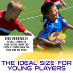 Franklin Sports Nfl Minnesota Vikings Football - Youth Football - Mini 8.5'' Rubber Ball - Perfect For Kids - Team Logos And Col