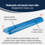 Optp Pro-Roller Soft Density Foam Roller - Low Density Soft Foam Roller For Physical Therapy, Pilates, Yoga Foam Roll Exercises,