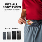Slim Running Belt For Women & Men [Fits All Phones], Runners Fanny Pack For Men, Running Belt, Money Belt, Running Gear, Waist B