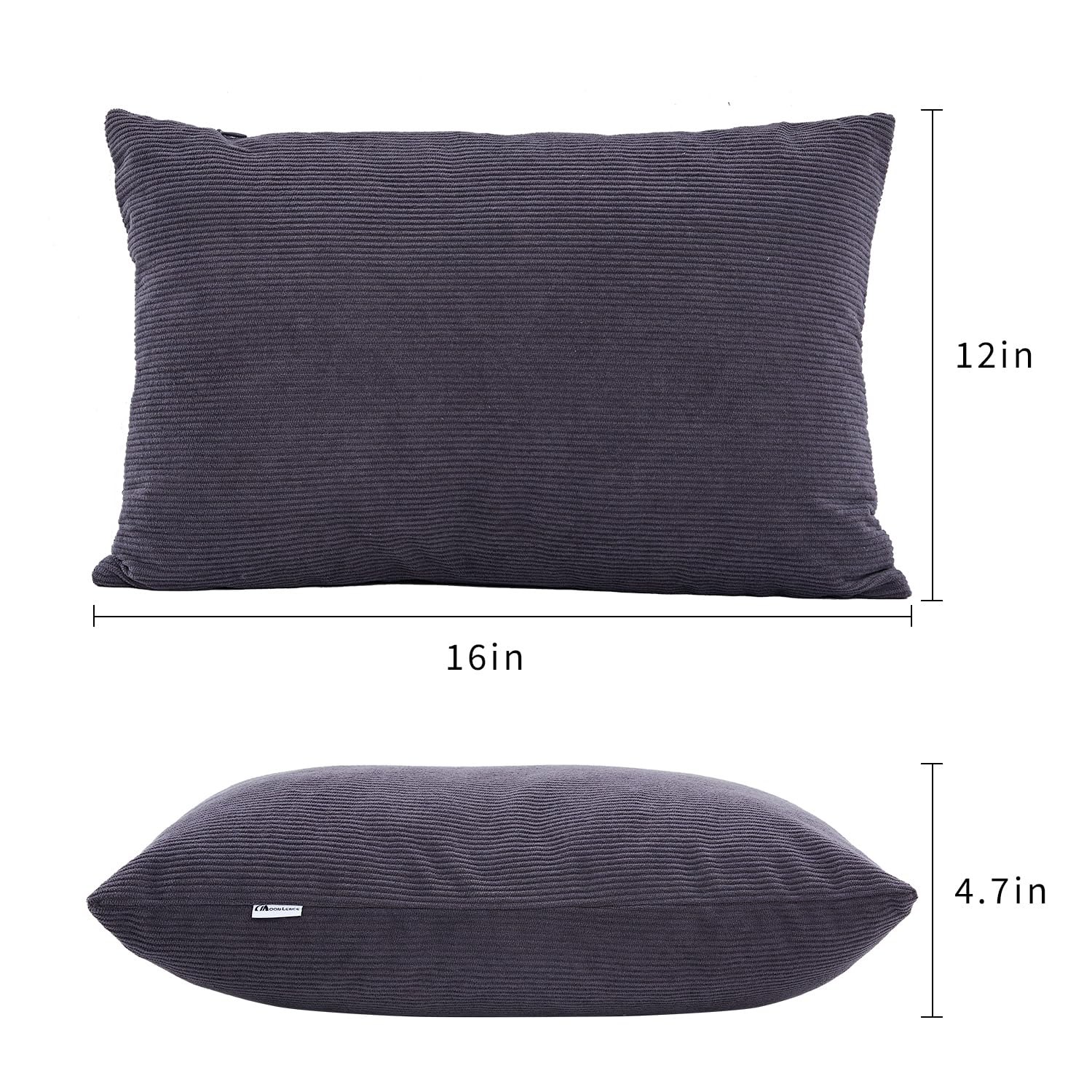 Moon Lence Camping Pillows 2 Pack, Supportive Pillow For Sleeping, Compressible Lightweight For Camp And Travel, With Removable