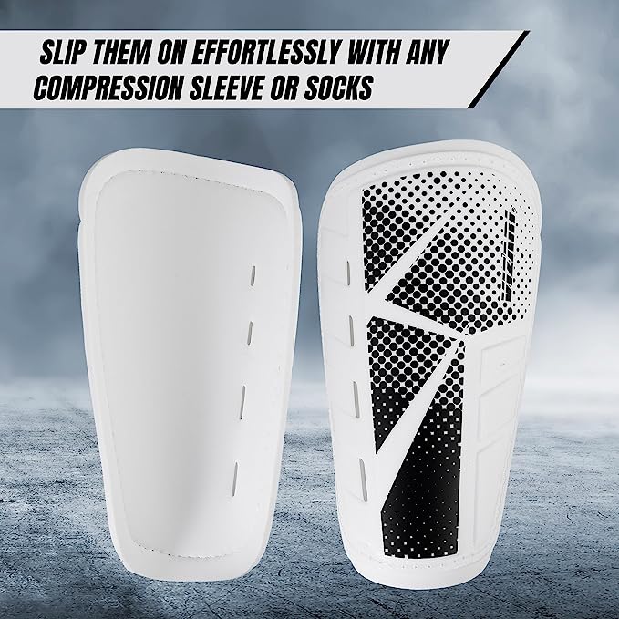 Vector Soccer Shin Guard-White - Vizari Sports