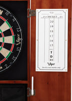 Viper By Gld Products Metropolitan Solid Wood Cabinet & Sisal/Bristle Dartboard Ready-To-Play Bundle: Deluxe Set (Dead On Dartbo