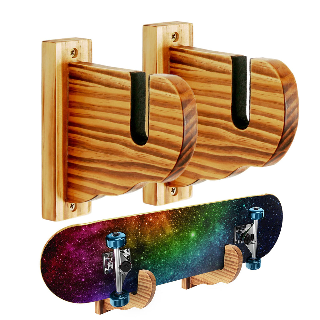Bijun Skateboard Wall Mount, Snowboard Wall Mount, Horizontal Skateboards Display Rack, Longboard Skateboard Storage Hanger Stan