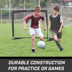 Gosports Team Tone 4 Ft X 3 Ft Portable Soccer Goal For Kids - Pop Up Net For Backyard - Black
