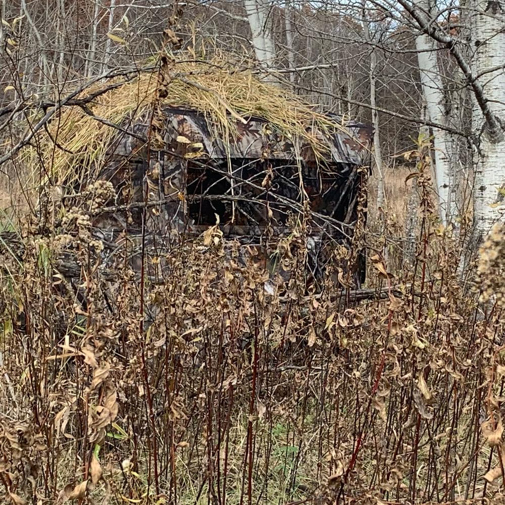 Thunderbay Spur Collector 2 Person Hunting Blind, Portable Ground Blind With Silent Sliding Window, Portable Durable Hunting Ten