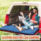 Mereza Double Sleeping Bag For Adults Mens With Pillow, Xl Queen Size For All Season Camping Hiking Backpacking 2 Person Sleepin