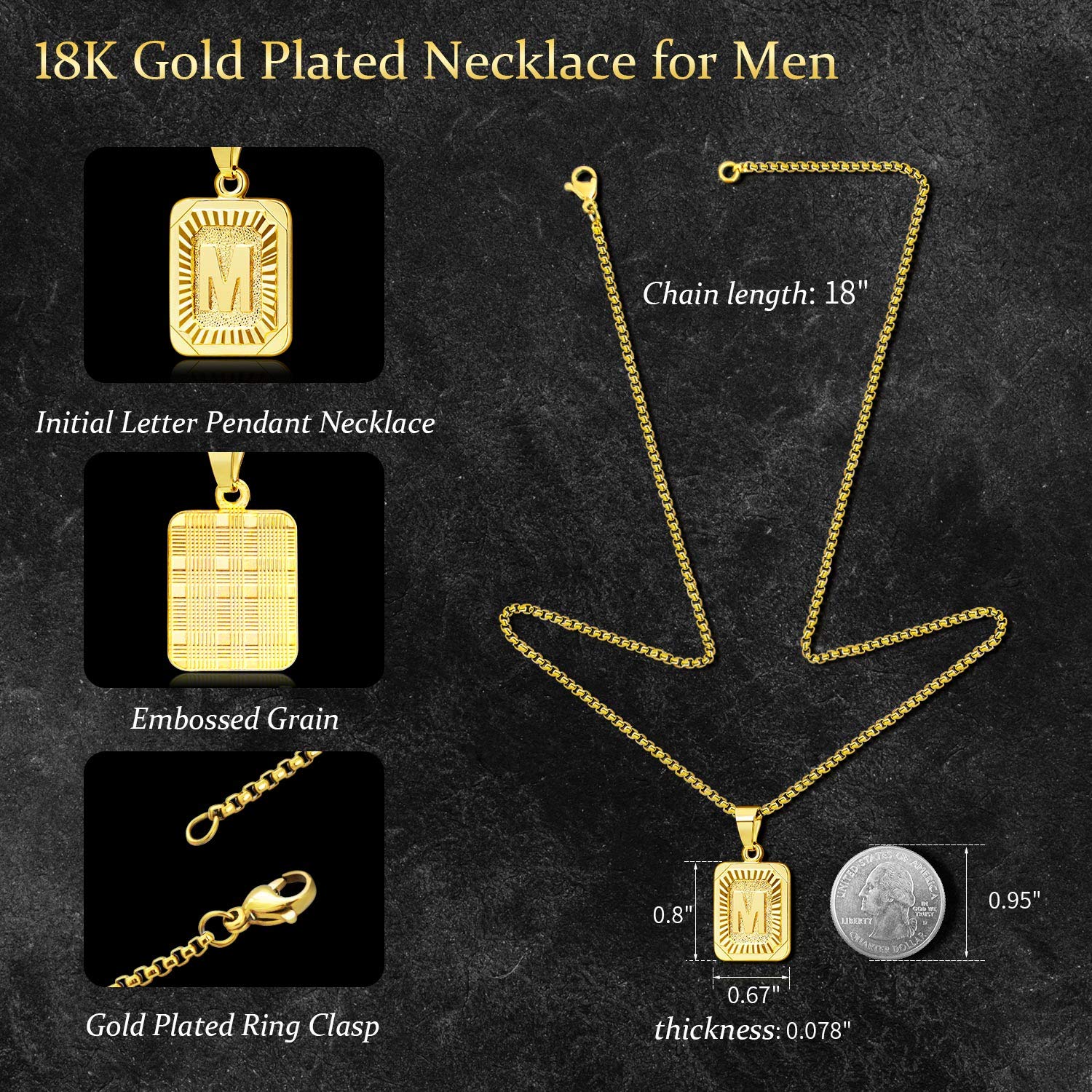 Jsjoy Gold Initial Necklace For Women Gold Pendant Initial Necklaces For Women Monogram Letter J Necklace Gold Women Initial Nec