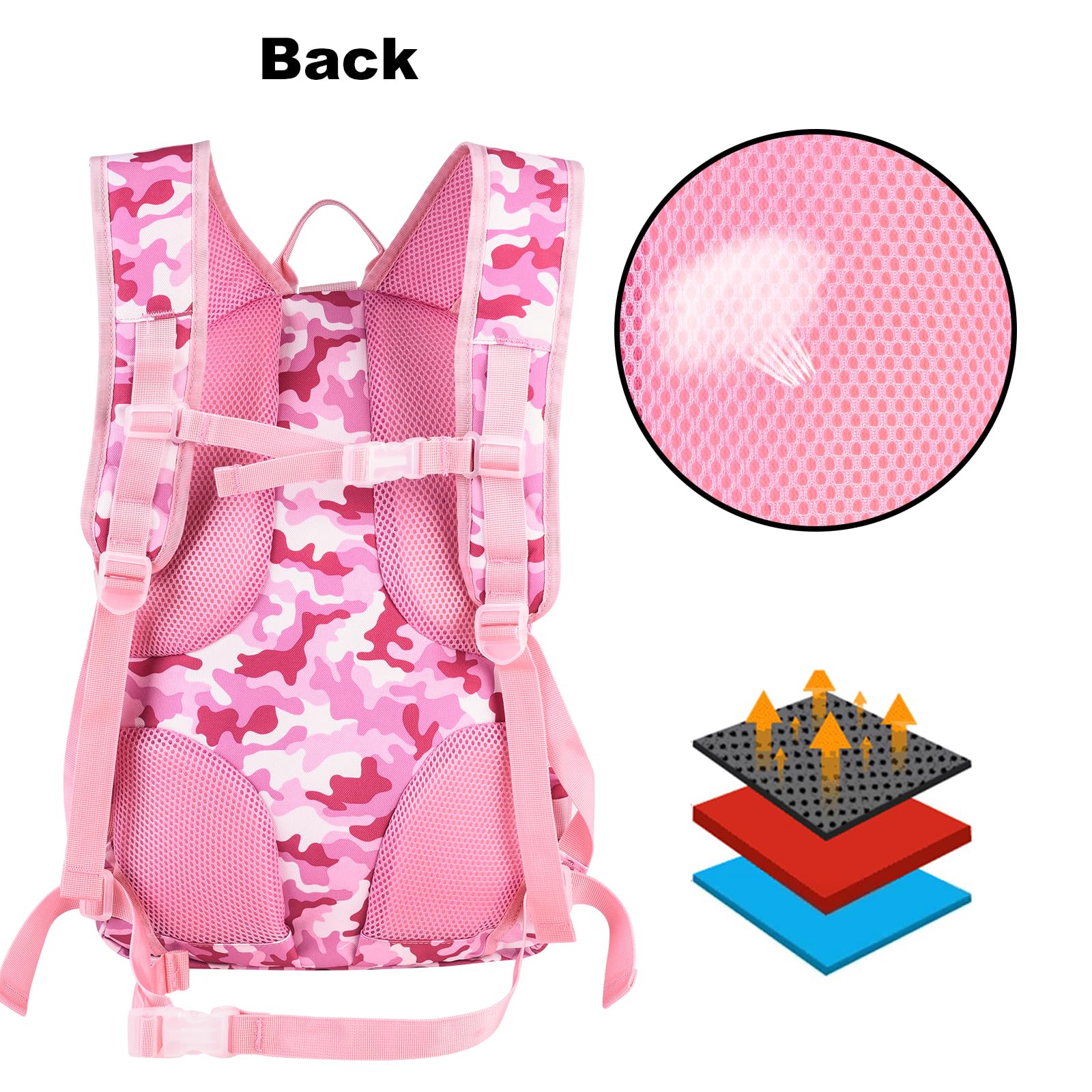 Arcenciel 15L Motorcycle Backpack Tactical Bag Rucksacks For Outdoor Camping Trekking Hunting With Patch
